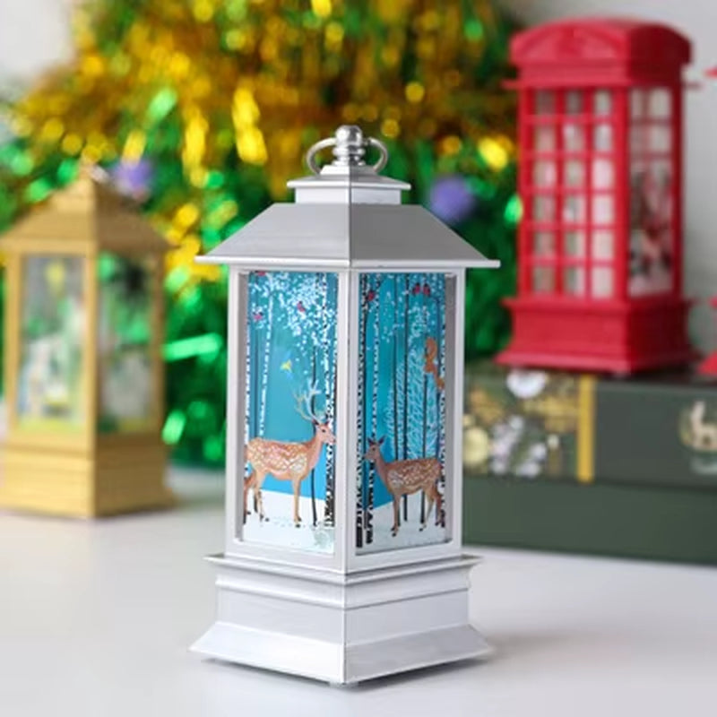 Taoup Noel LED Christmas Lights Merry Christmas Decoration for Home Christmas Ornaments Candle Xmas Lights Navidad Santa Claus