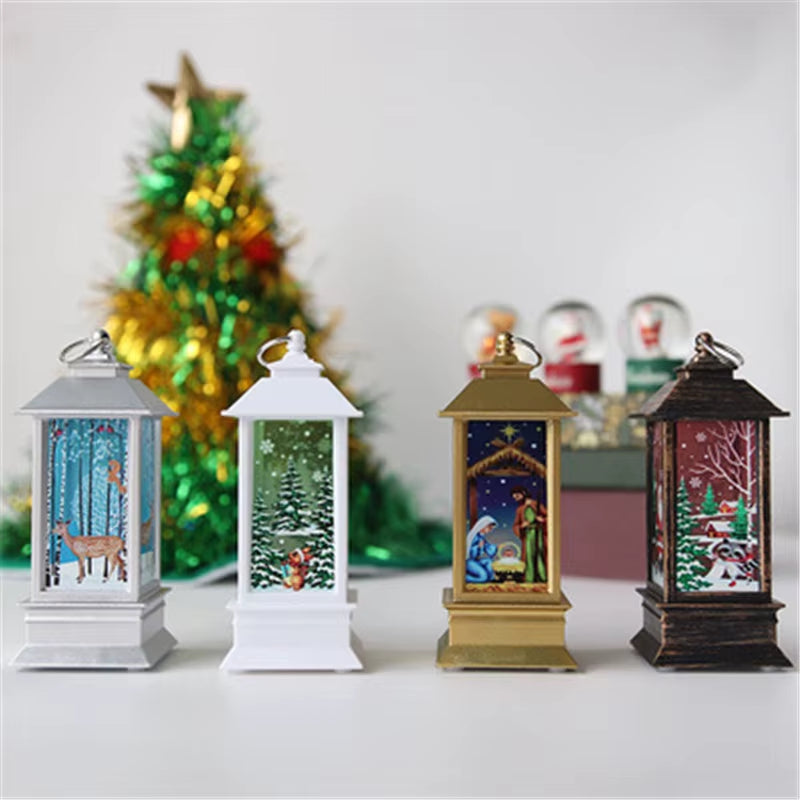 Taoup Noel LED Christmas Lights Merry Christmas Decoration for Home Christmas Ornaments Candle Xmas Lights Navidad Santa Claus