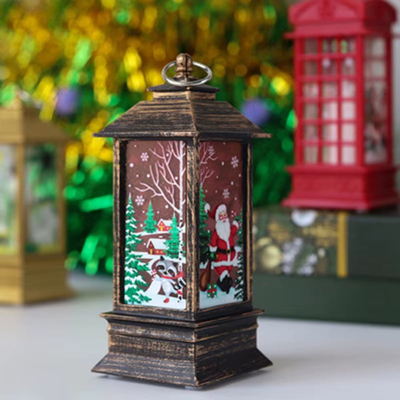 Taoup Noel LED Christmas Lights Merry Christmas Decoration for Home Christmas Ornaments Candle Xmas Lights Navidad Santa Claus